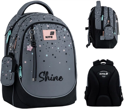 Рюкзак школьный Kite Education Shine 38x28x16 см 18 л Серый (K26-700M-2)
