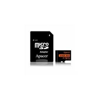 Карта пам'яті Apacer 64GB microSD class 10 UHS-I U3 (AP64GMCSX10U8-R) Apacer AP64GMCSX10U8-R 1040578