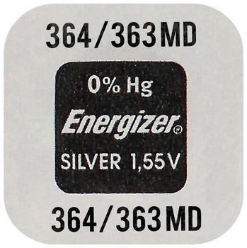 Батарейка для годинника Energizer Silver Oxide 364 SR621SW AGI 164 LR60 LR621 (1505)