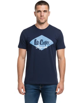 Футболка мужская Lee Cooper Logo Fill 59711218.1 XXL синяя (1597112185100)
