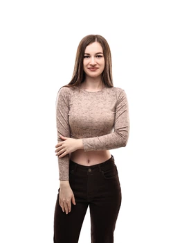 Лонгслив женский L Бежевый M@C (698519-L)