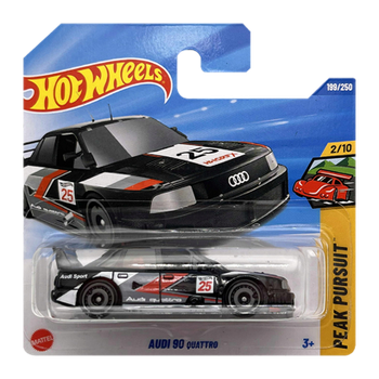 Машинка Базовая Hot Wheels Audi '90 Quattro Peak Pursuit 1:64 JBC04 Black