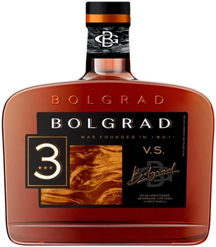 Бренді Bolgrad VS 3 роки витримки 0.5 л 40% (4820197566563)