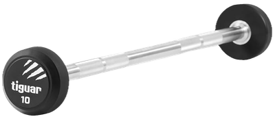 Штанга пряма Tiguar фіксована PU 10 кг TI-WPBPU010 (5902860490364)