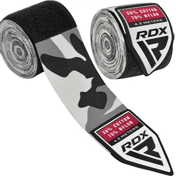 Бинты боксерские RDX Hand Wraps 4.5 м (HWX-RC+) Grey
