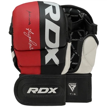Перчатки для MMA RDX T6 Sparring Gloves (GGR-T6R) Black/Red L