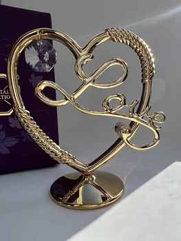 Фигурка с камнями Swarovski Сердце Love 8 см 160870
