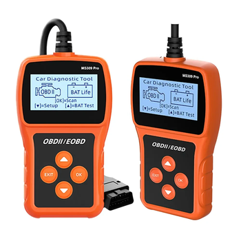 Сканер OBD2, диагностический инструмент, считыватель кодов неисправностей, тестер аккумулятора MS309PRO