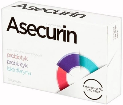 Пробіотик Aflofarm Asecurin 20 капсул (5902020845140)
