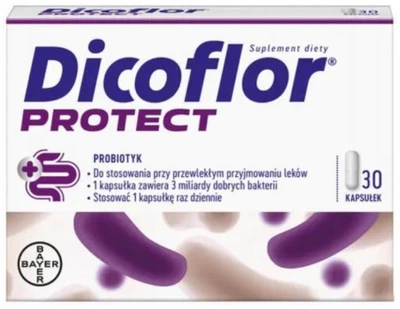 Probiotyk Bayer Dicoflor Protect 30 kapsułek (5908229304051)