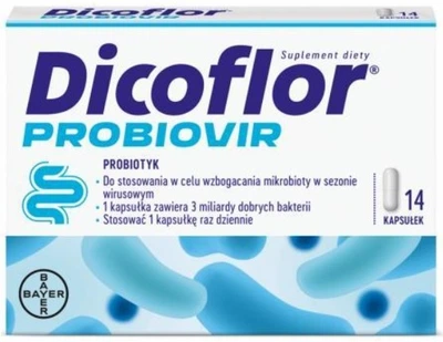 Probiotyk Bayer Dicoflor ProbioVir 14 kapsułek (5908229304068)