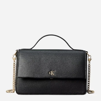 Сумка крос-боді через плече жіноча маленька Calvin Klein 4F1182G Black (198629014031)