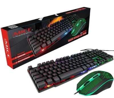 Ігровий набір iMICE KM-680 клавіатура та миша RGB з Anti-Ghosting 1600 DPI USB для ПК