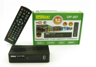 ТБ тюнер DVB-T2 Operasky OP-307 цифрова ефірна приставка для телевізора з Wi-Fi HDMI USB Full HD 1080p PVR TimeShift