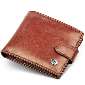 Портмоне чоловіче з натуральної шкіри ST Leather B104 коричневий (JDT-0849805)