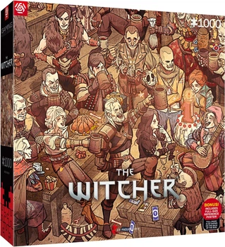 Пазл GoodLoot картонний 1000 елементів The Witcher святкова ілюстрація (694781)