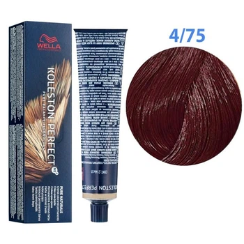 Фарба для волосся Wella Professionals Koleston Perfect ME+Deep Brown 4/75 (mittelbraun brown-mahagoni) 60мл