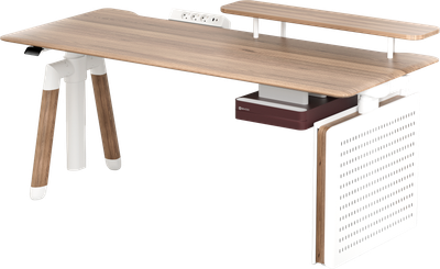 Компьютерный стол с электрорегулировкой высоты Sihoo D07 1.6m Maple/White