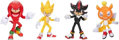 Набор фигурок Ёжик Соник 3 - Чао Маскот Тейлз, Супер Соник, Наклз, Шэдоу Sonic the Hedgehog 3 Chao Mascot Tails, Super Sonic, Knuckles, Shadow Action Figure Set Jakks Pacific