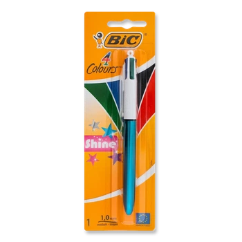 Шариковая ручка BIC 4в1 Colours Shine 1мм многоцветная