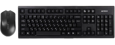 Комплект (клавиатура, мышь) беспроводной A4Tech 3000N Black USB