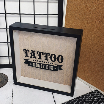 Дерев'яна скарбничка для грошей Tatoo 22х22х5см