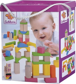 Klocki drewniane Eichhorn 60 elementów 5632481 (4051902001202)