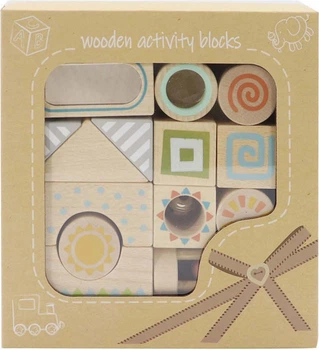 Дерев'яний конструктори Lobbes Activity 14 елементів 7520150 (8718012056497)