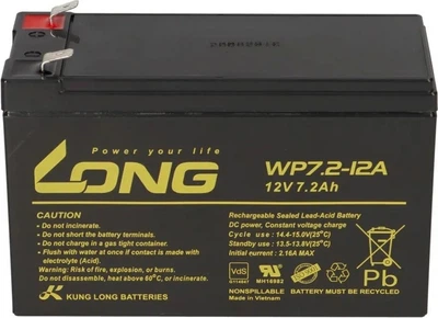 Акумуляторна батарея Long AGM 12V 7.2Ah (WP7.2-12A)