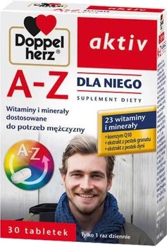 Вітамінно-мінеральний комплекс для чоловіків Doppelherz Aktiv A-Z 30 таблеток (4009932578409)