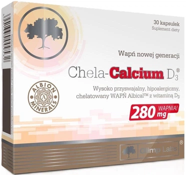 Вітамінно-мінеральний комплекс Olimp Chela-Calcium D3 30 капсул (5901330009532)