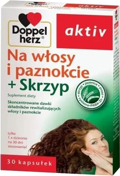Вітамінно-мінеральний комплекс для волосся і нігтів + Хвощ Doppelherz Aktiv 30 капсул (4009932579086)