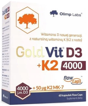 Witamina D3 + Witamina K2 Olimp Gold 4000 60 kapsułek (5901330101380)