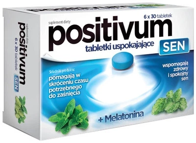 Kompleks na sen Aflofarm Positivum Sen 180 tabletek (5902802704405)