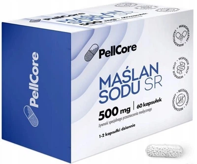 Postbiotyk Medicinae PellCore Maślan sodu SR 500 mg 60 kapsułek (5908288964333)