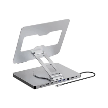 Док станція підставка Blueendless ST109A 10 в 1 USB Type-C концентратор для ноутбука планшета ПРРО 10 портів