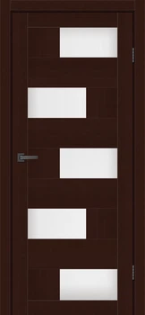 Дверне полотно MS DOORS HAVANA 70х200 см Горіх темний Скло сатин (144613)