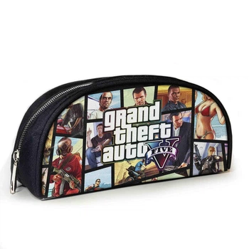 Пенал шкільний No Brand Grand Theft Auto 23x10x8 см Чорний (02804)