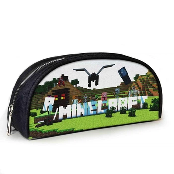 Пенал шкільний No Brand Minecraft 23x10x8 см Чорний (02837)
