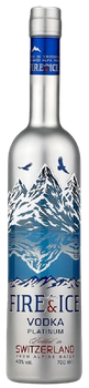 Водка Fire & Ice Platinum 40% 0.7л