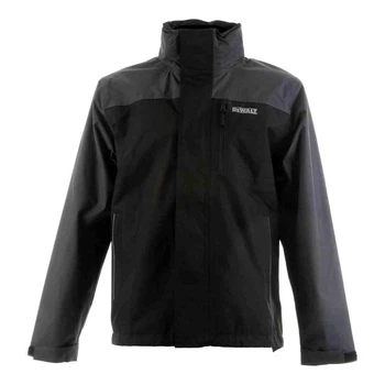 Куртка DeWALT, STORM WATERPROOF JACKET, колір чорно-сірий, розмір L, вага 0.72 кг (DWC48-013-L)