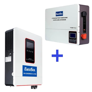 Гибридный инвертор EnerSol EHI-SUNONECO6.2KW+EB-SK-51.2V100Ah номинальная мощность 6.2 кВт пиковая мощность 1 ()