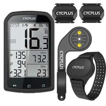 Велокомп'ютер GPS Cycplus M1Premium Bluetooth 5.0/ANT+ Синхронізація із Strava, датчики пульсу, каденсу