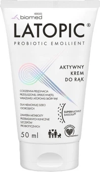 Krem do rąk Latopic Probiotic Emollient aktywny 50 ml (5905179570499)