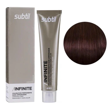 Безаміачна крем-фарба Subtil для волосся Infinite Permanent Hair Color 4.65 Червоний шатен червоне дерево 60 мл