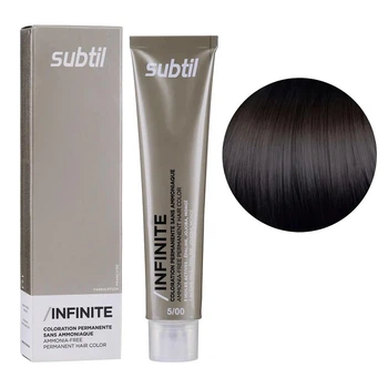 Безаміачна крем-фарба Subtil для волосся Infinite Permanent Hair Color 5.00 Світлий шатен інтенсивний 60 мл