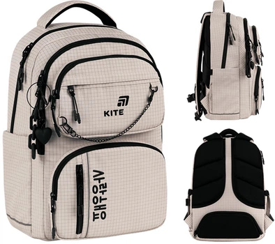 Рюкзак школьный Kite Education teens Prime 42x29x15 см 20 л Бежевый (K26-2594M-1)