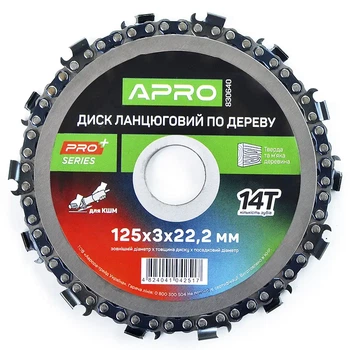 Диск PRO APRO ланцюговий для кшм 125*22.2 14т (830640)