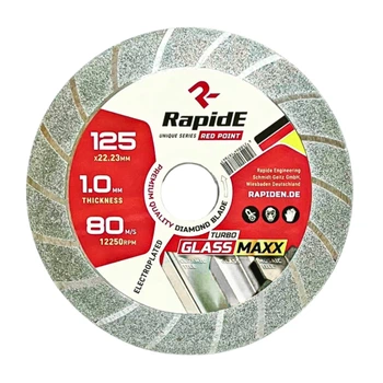 Диск RapidE Glassmaxx алмазний 125мм для делікатного різу скла для делікатного різу кераміки (R9793)