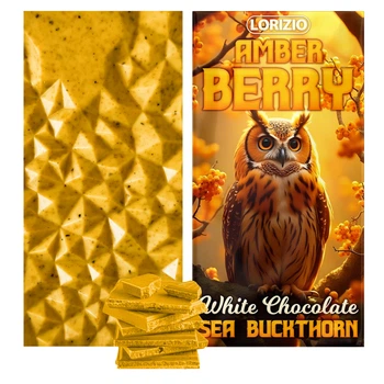 Шоколад Lorizio обліпиховий білий "AMBER BERRY" 100 г